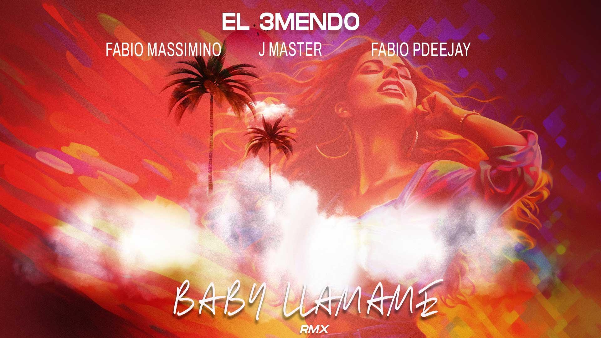 Copertina colorata con palme e una donna, testo musicale.